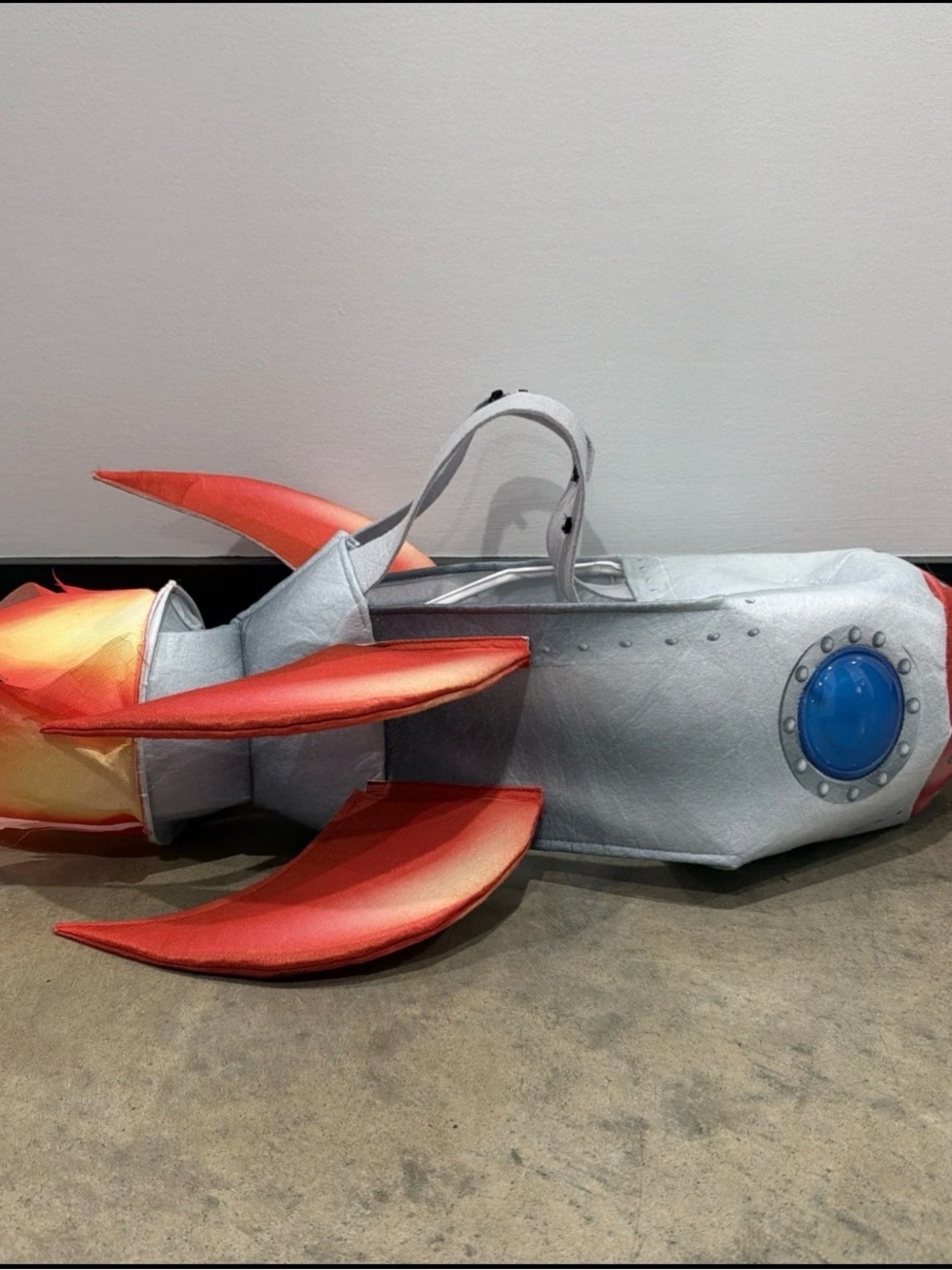 Spirit Silver and Red Rocket Costume